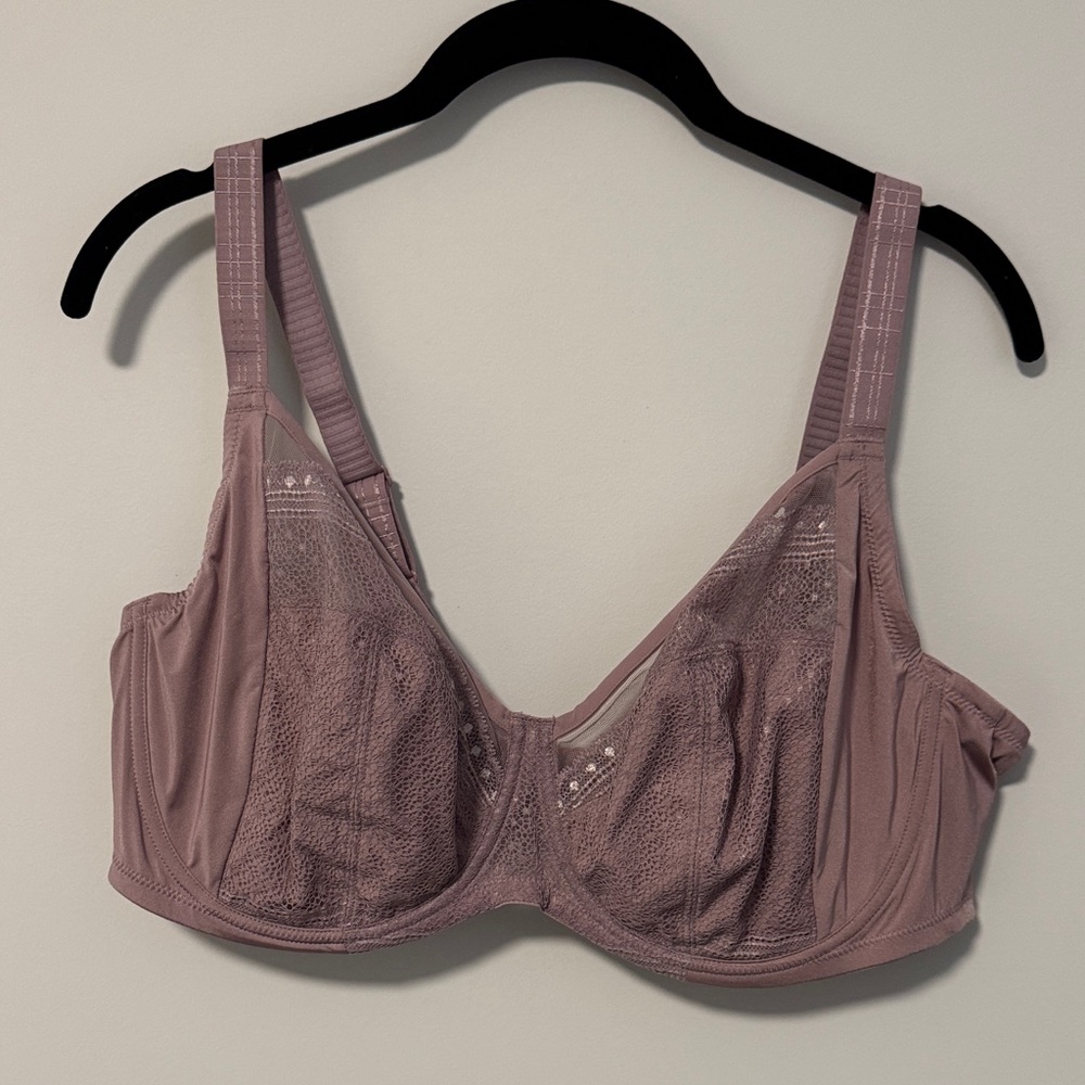 Understance Salma FlexWire Full Coverage Lace Bra - Elderberry 42DDD 42F NWT